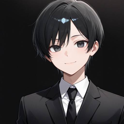 Charming Young Man in Formal Attire Charming Young Man in Formal Attire
