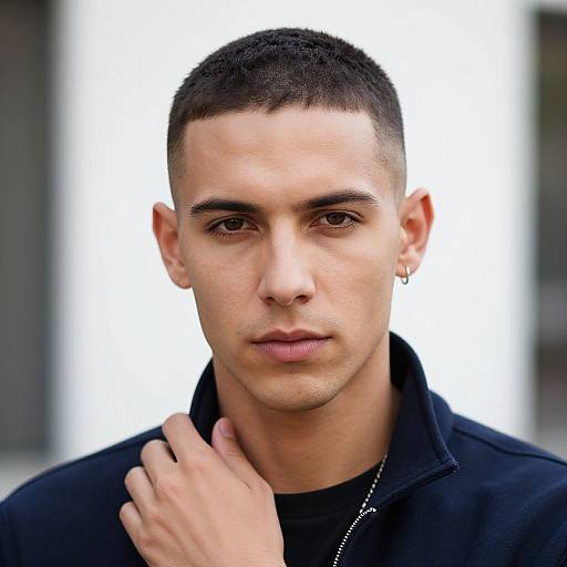 Modern Urban European Crew Cut Portrait