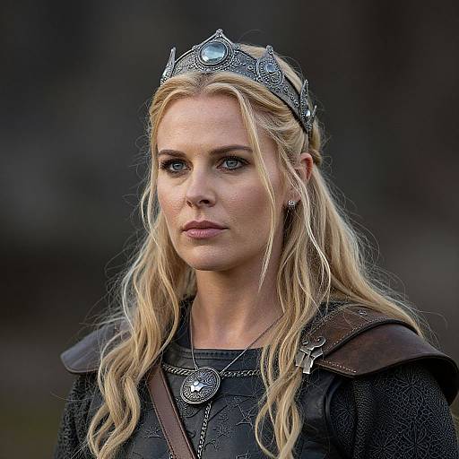 Woman Viking Queen Close-Up