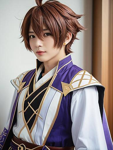 Photorealistic Man in Childe Cosplay