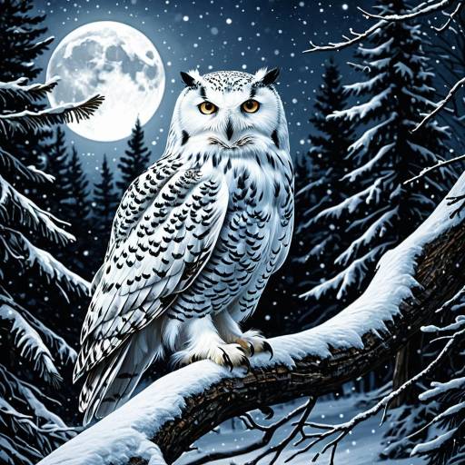 Mystical Owl Painting Kits in Winter Mystical Owl Painting Kits in Winter