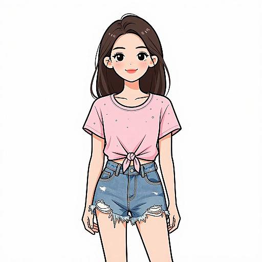 Smiling Woman in Casual Streetwear