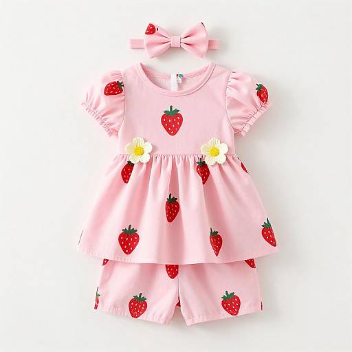 Cute Pink Strawberry Princess Outfit