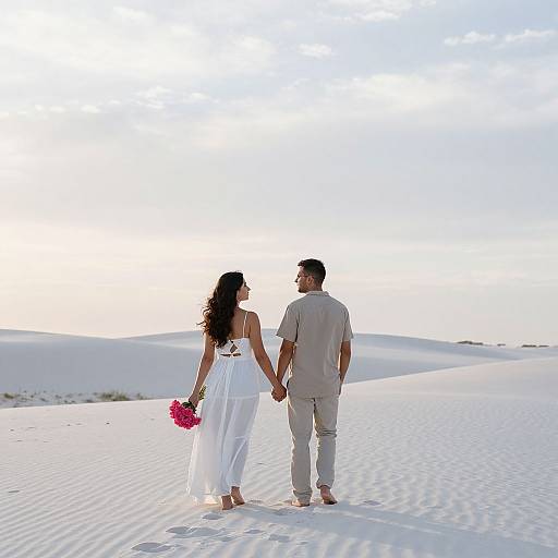 Romantic Walk at White Sands