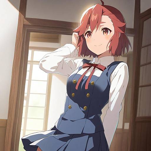 Illustration of Aoba tsugumi, kannagi in the style of Tobi (one)