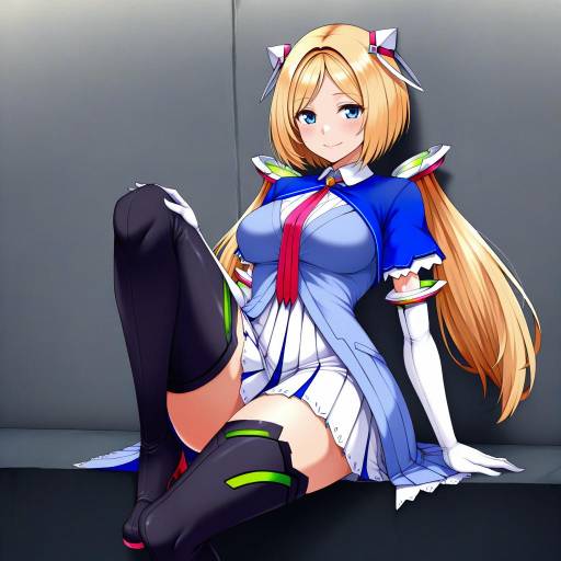 Illustration of Aki rosenthal (1st costume), hololive in the style of Enami hakase