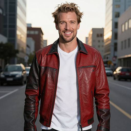 Confident Man in Stylish Urban Setting