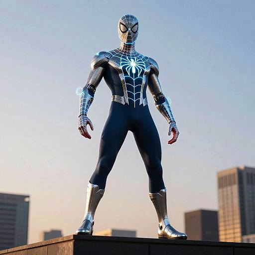 Futuristic Peter Parker AI Cosplay
