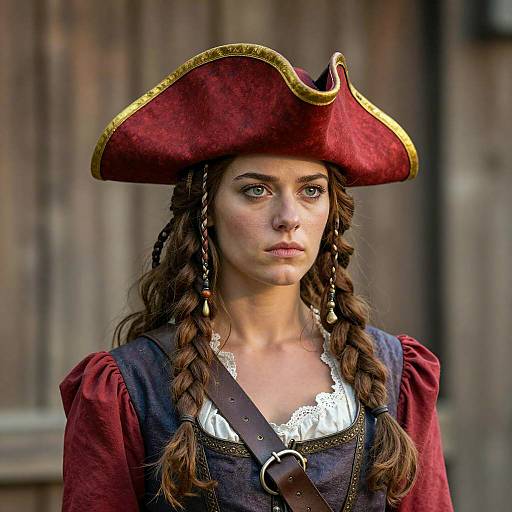 Cinematic Renaissance Pirate Woman Portrait