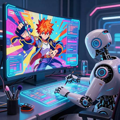 Cyberpunk Anime Character Creation Studio