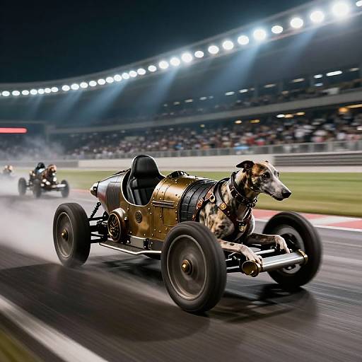 Steampunk Greyhounds Racing at Hyperspeed