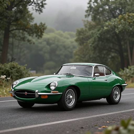 3D Render Jaguar E-Type Low Drag