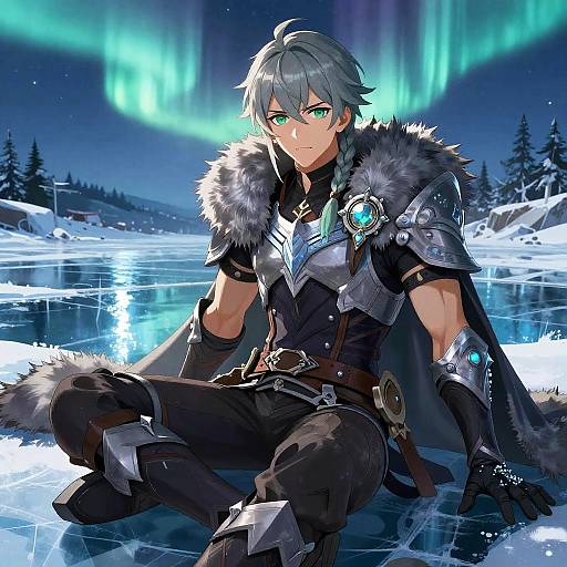 Aether Genshin Frostbound Defiant Warrior