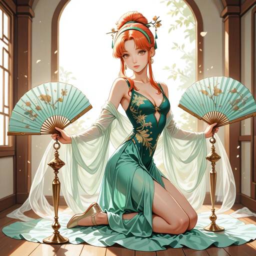Petite Dancer in Dramatic Tango Dress Petite Dancer in Dramatic Tango Dress
