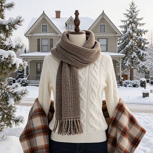 Cozy Victorian Winter Preppy Scene