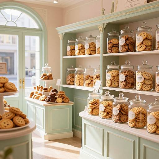 Artistic Victorian Bakery Biscuit Display