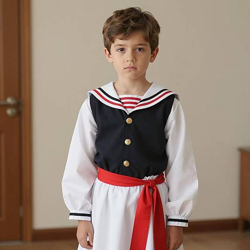 Young Boy in Traditional Eleven Costume