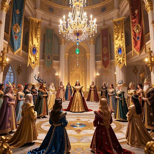 Vibrant Fantasy Royal Court Celebration