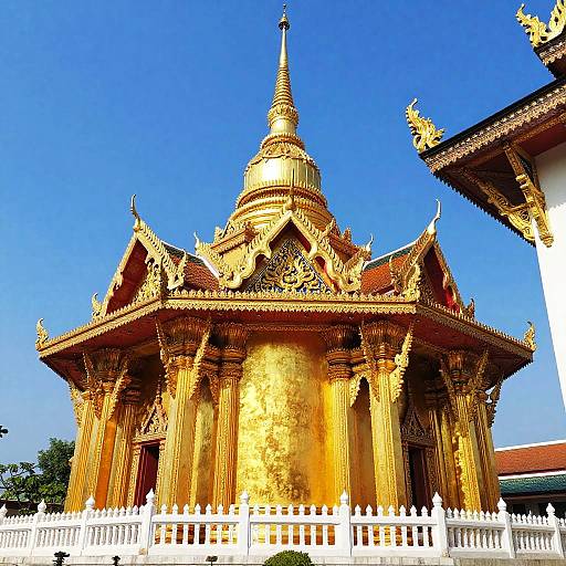 Vibrant Golden Buddhist Temple