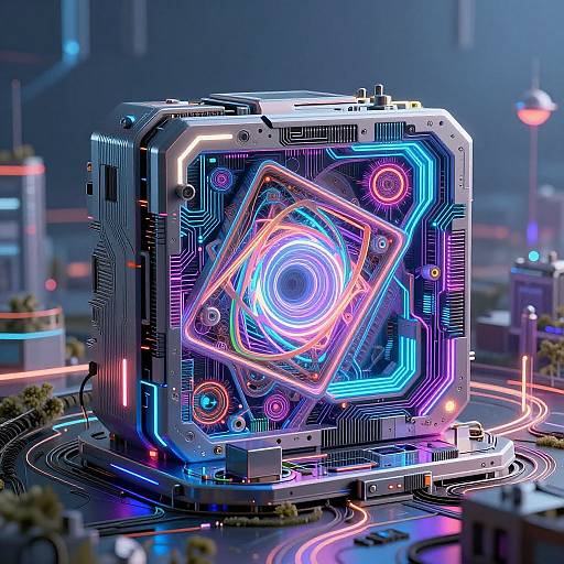 Surreal AI Digital Landscape Art