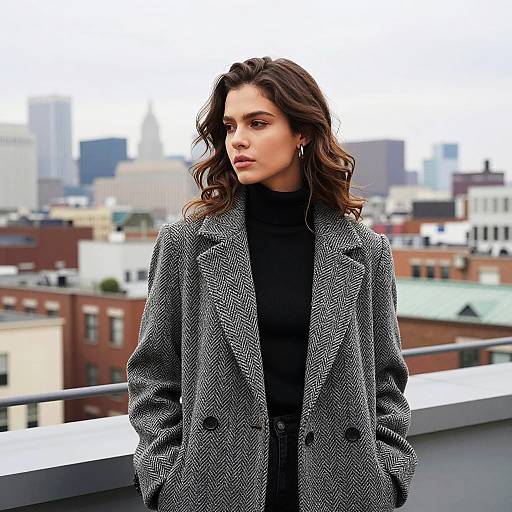 Sophisticated Urban Fashion Portrait