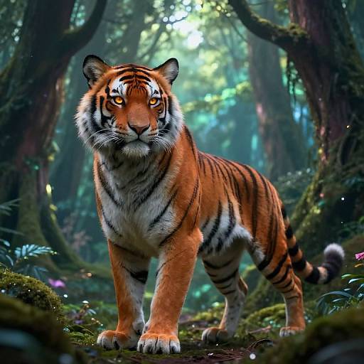 Mystical Kemonomsu in Enchanted Forest