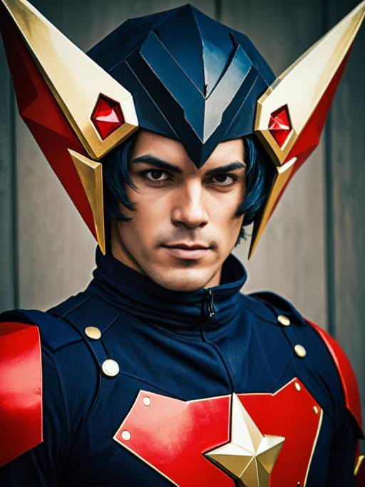 Man Cosplay in Gurren Lagann Costume