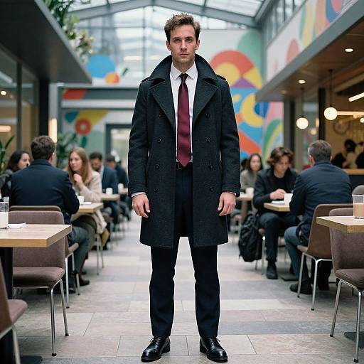 Confident Man in Stylish Urban Attire