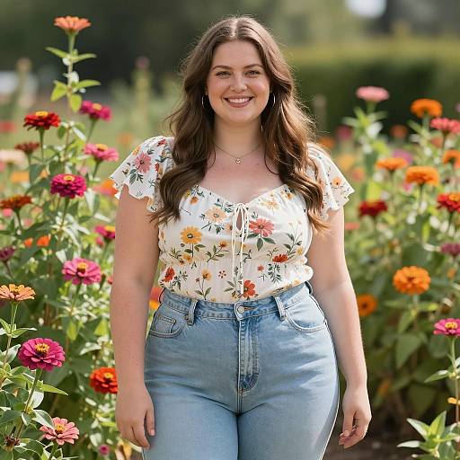 Vibrant Plus-Size Birthday Outfit Photography