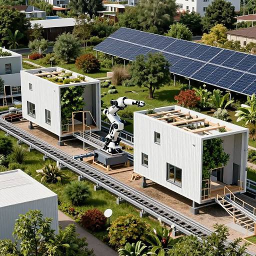 Eco-Friendly Robotic Assembly Line Homes