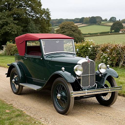 Vintage 1925 Austin Seven Chummy Scene