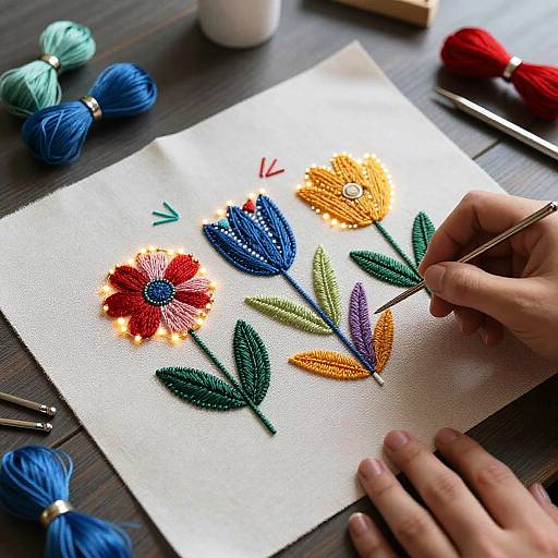 Glowing Digital Embroidery Designs