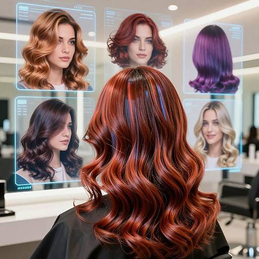 Futuristic Virtual Hair Color Tester