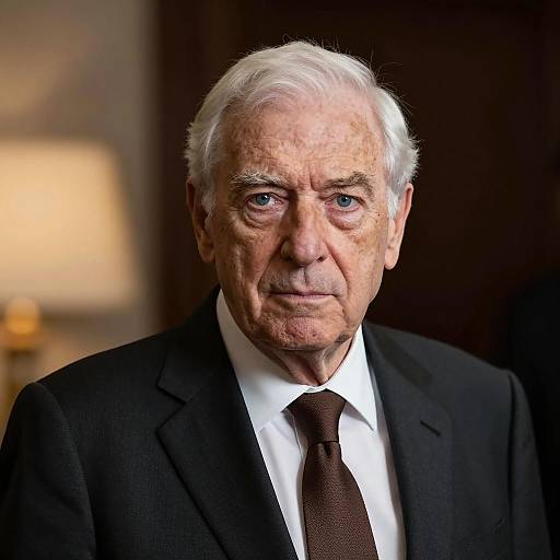 Serious Portrait of an Elderly Man