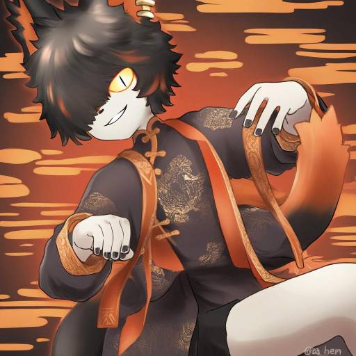 Illustration of Aak (arknights), arknights in the style of Ahenn