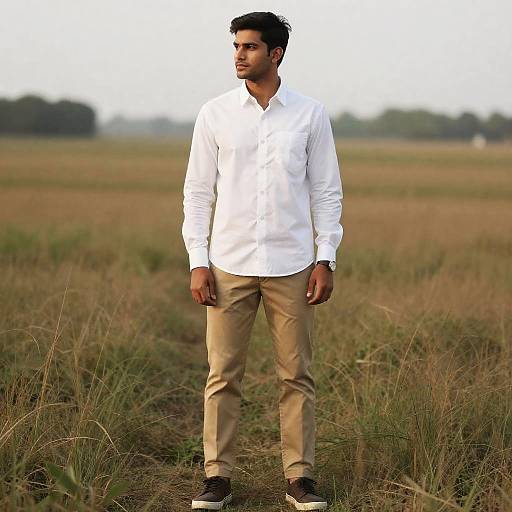 Casual Field Outfit for Boyfriend