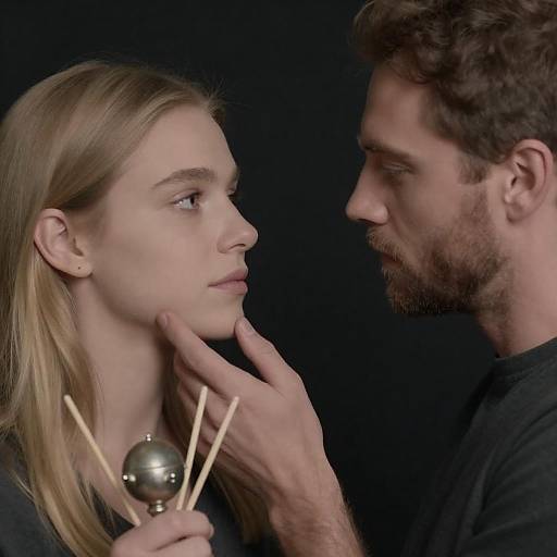 Intimate Close-Up of Couple in Focus