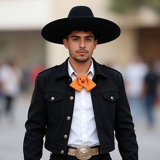 Realistic Mexican Cartel Costume Portrait