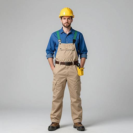 Handsome Utility Worker Costume Photography