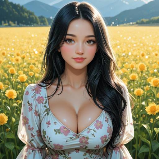Photorealistic Portrait of a Smiling Girl