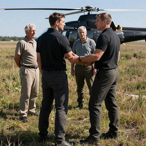 Tense Marshland Confrontation With Helicopter