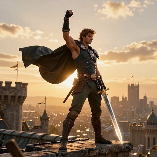 Asta’s Heroic Victory at Sunset