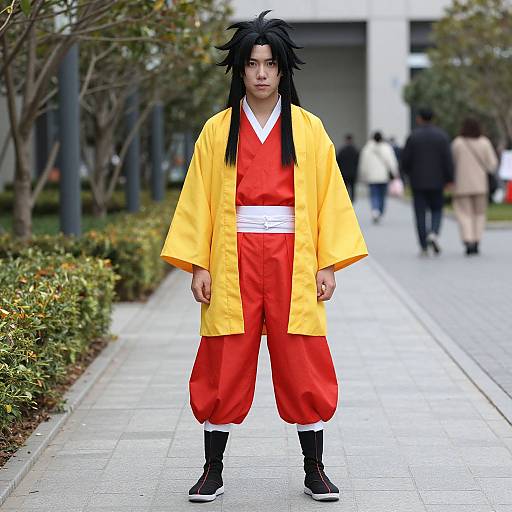 Man in Yellow-Red Muzan Costume