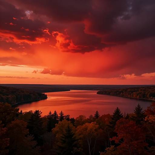 Surreal Finger Lakes Vista Anime