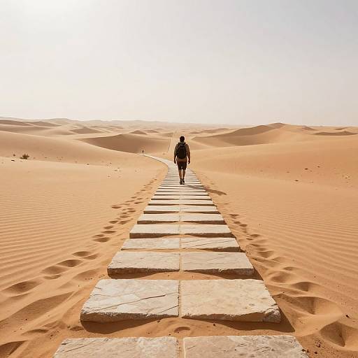 Surreal Desert Pathway Adventure