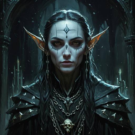 Glass Elf Necromancer Portrait