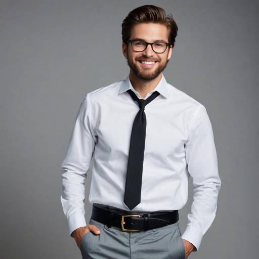 Smiling Young Man in Business Attire