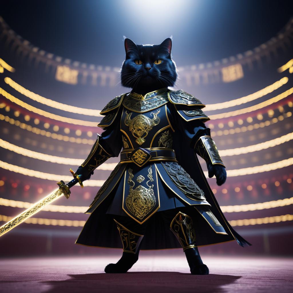 Cinematic Battle Cat in Magical Arena