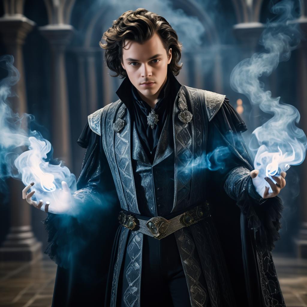 Harry Styles as a Mystical Warlock