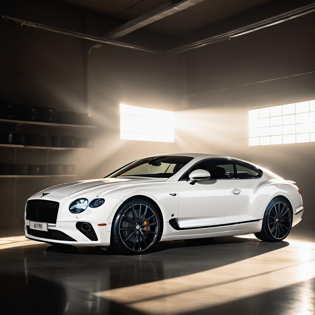 Cinematic Luxury: Bentley in Garage